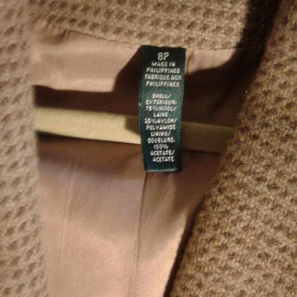 Classic Ralph Lauren Brown Tweed Blazer Jacket RRL - Picture 2 of 4